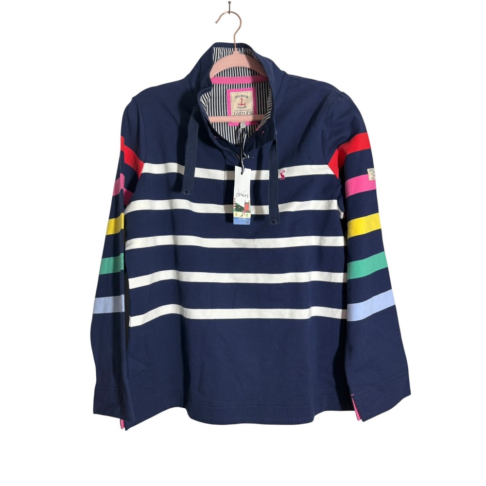 Joules Saunton Popover Sweatshirt. sz 12 US. New with tags Nautical